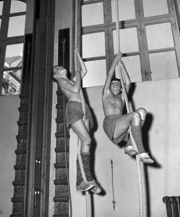 Gymnastics at Ila school. 