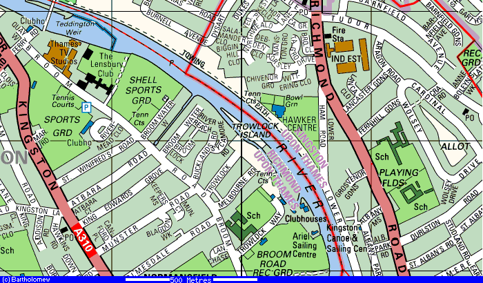 map of royal canoe club, plus the location where al lthe action of this story takes place