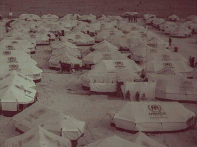 Refugee, part one, exodus, UNHCR Camp, by William King